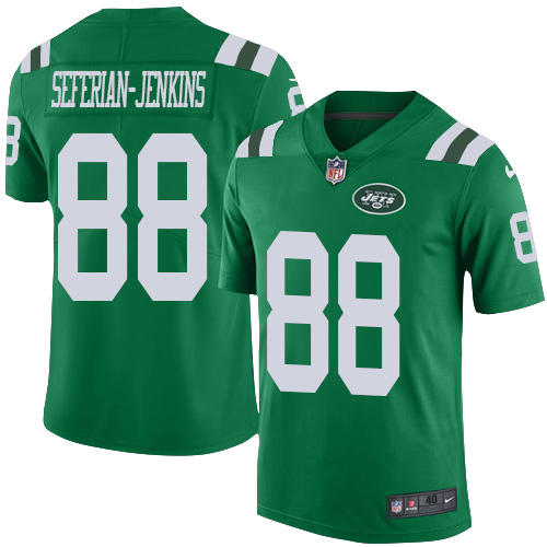 Nike Jets #88 Austin Seferian-Jenkins Green Men's Stitched NFL Elite Rush Jersey